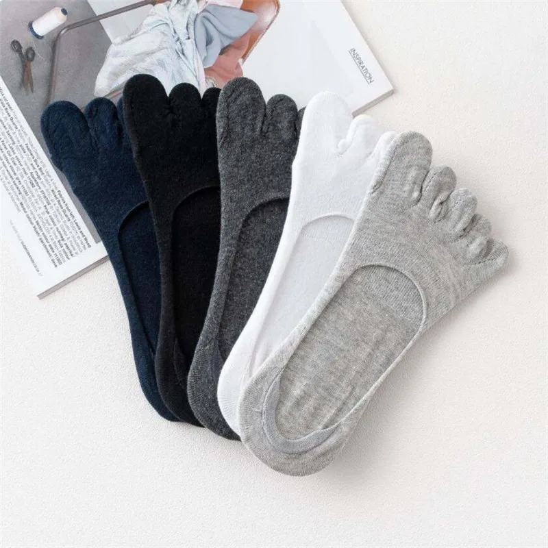 1pair men five toe socks spring summer and autumn fashion short sock man's and male 5 finger cotton socks