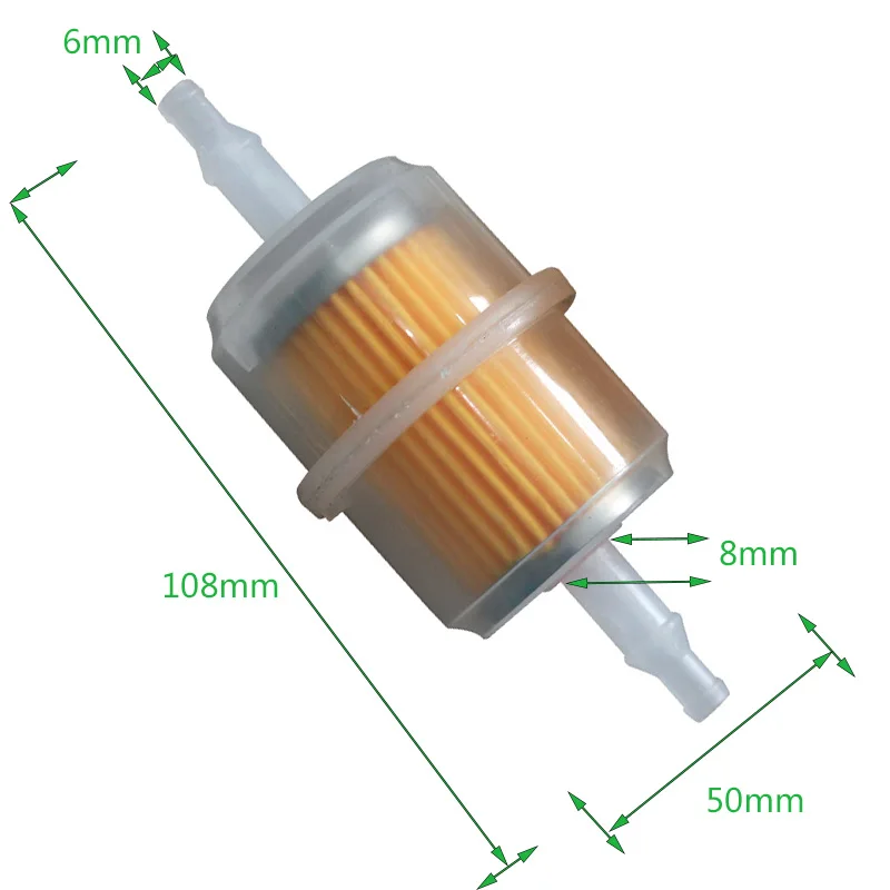 

1pc Universal Petrol Fuel Gasoline Oil Filter for Scooter Motorcycle Dirt Bike ATV Go Kart Motorcycle Fuel Filter