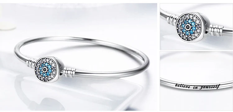 Pulseira, 925 пробы, серебряный, снежинка, сердце, звезда, голубой глаз, Femme, змеиная цепочка, браслеты, для женщин, подарок на день Святого Валентина, ювелирные изделия