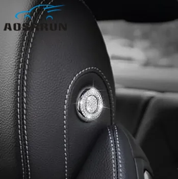 

Headrest button diamond decorative sticker For Mercedes-Benz new C-class 2015 2016 2017 2018 W205