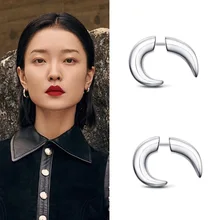 Круассан серьги для мужчин и женщин