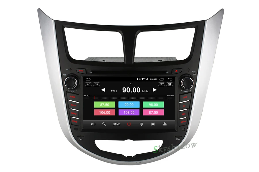 Excellent C500 1024*600 Quad core 4G SIM 2G RAM Android 6.0 CAR DVD Player Radio wifi BT for Hyundai Verna Accent Solaris 2011 2012 2013 4