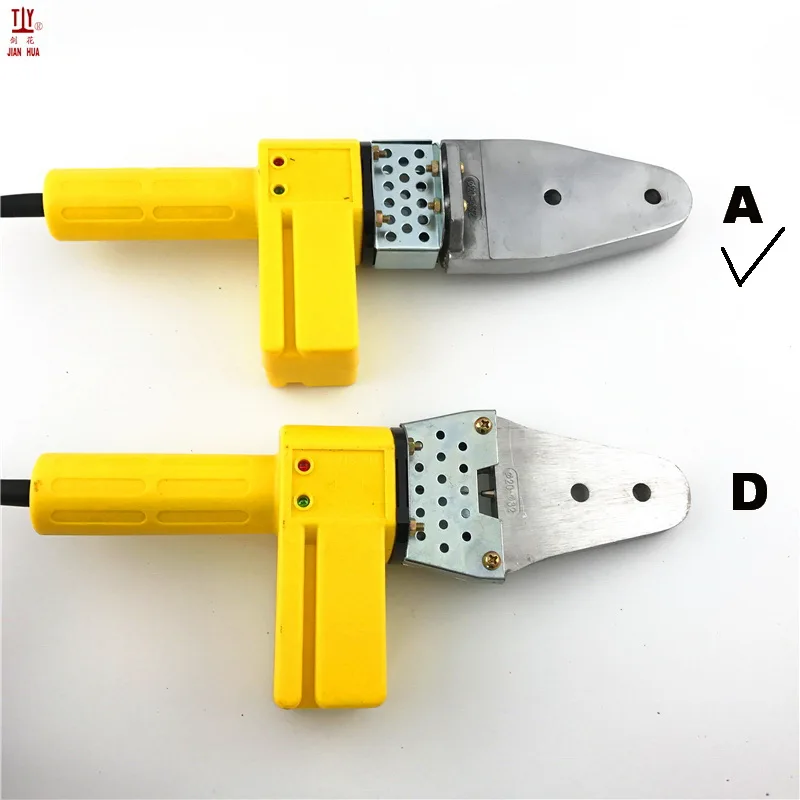 Free Shipping The Plumbing Tool PPR Pipe Soldering Iron 3Sets Heads 220V Heating Plastic Pipes Welding Maching DN20-32mm Use