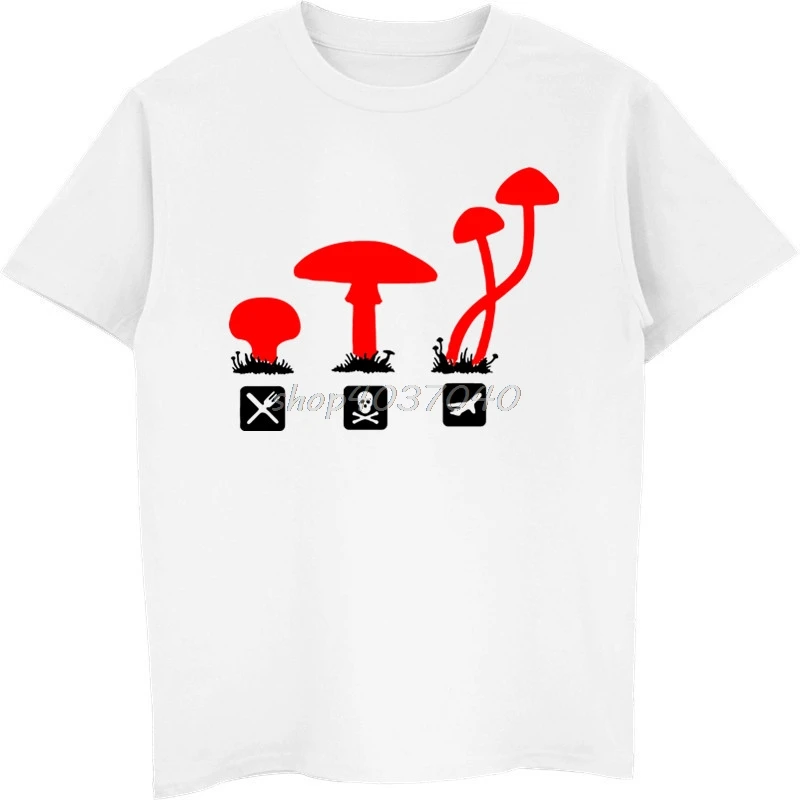 

Mushrooms Psychedelic T-Shirt Funny Men Cotton Short Sleeves Shirt Fashion Male Print T Shirt Hip Hop Tees Harajuku Streetwear