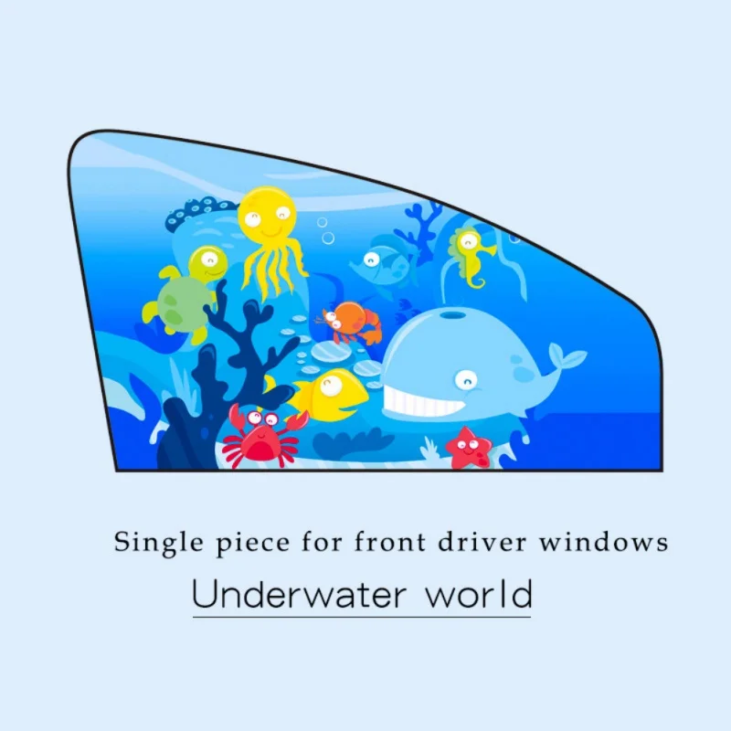Солнцезащитный козырек для окна автомобиля с изображением Кита, защита младенцев от солнечных лучей