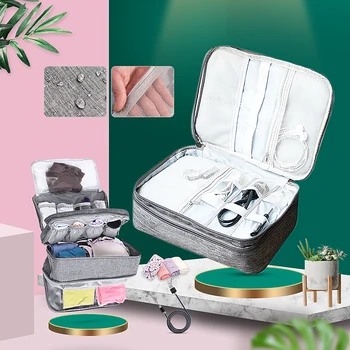 

Fashion Travel Cable Bag Charger Wire Organizer Bra Underwear Pouch Digital Electronic Case Cosmetic Kit Closet Accessories Lot