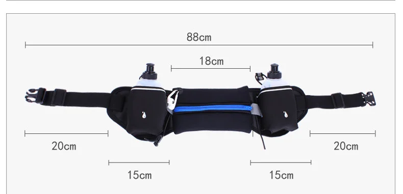Новые кроссовки сумка гидрационный ремень, Для женщин Для мужчин Спорт работает поясная сумка, Водонепроницаемый бег тренажерный зал талии обновления с бутылку воды