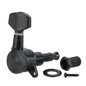 

New 2pcs Black Locking Machine Heads Electric Guitar Tuning Pegs Keys Guitar Accessories Right Side- Small Button