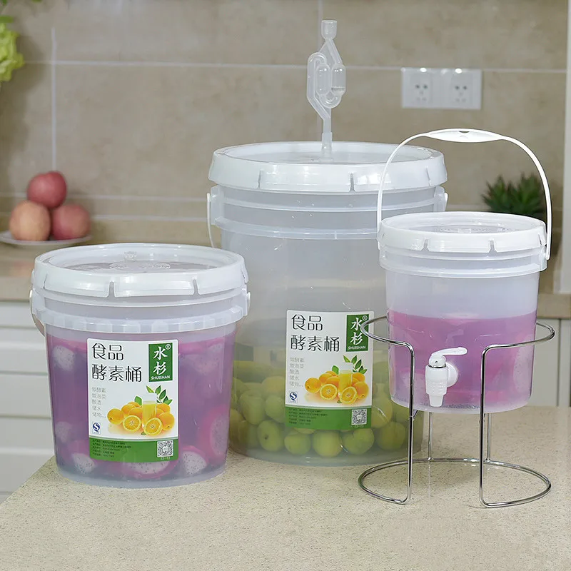 10L Food grade household enzyme bucket Sealed fruit fermentation container high quality Beer