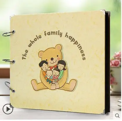 2017 diy handmade baby grow photo album production children family family photo book for baby