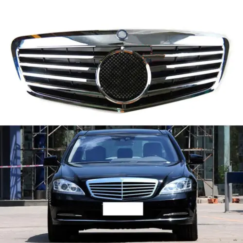 ForBenz W221 S500 S600 S350 S400 S300 S430 ABS сетка решетка отделка серебристый 2010-2013