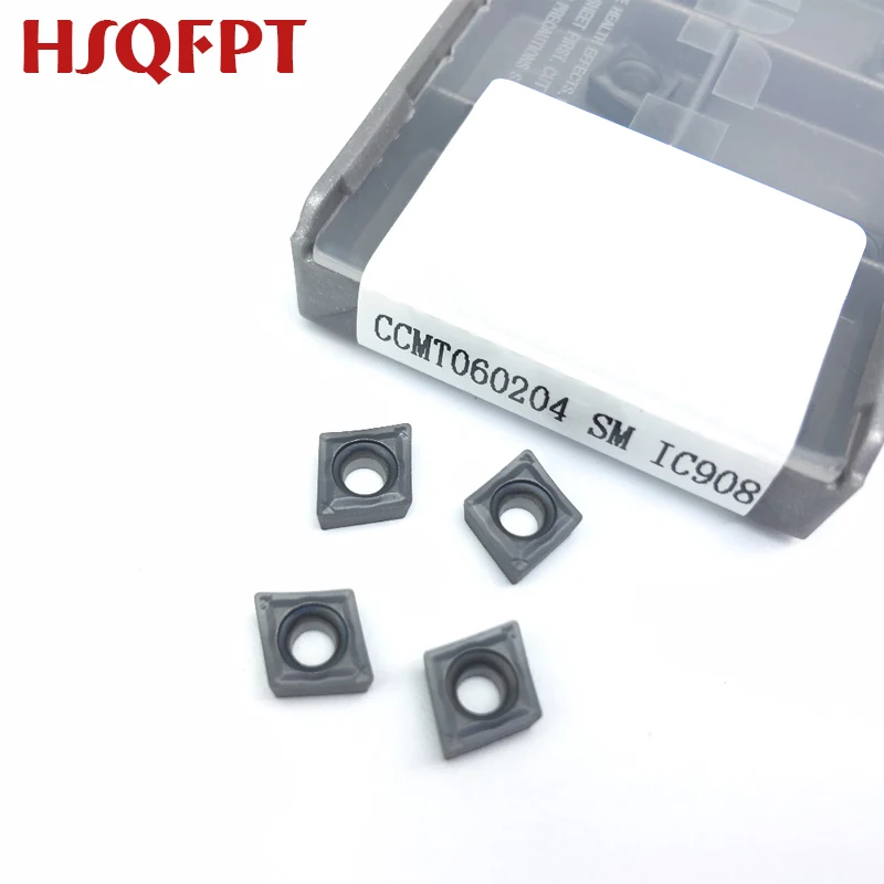 

10PCS CCMT060204 SM IC907/IC908 carbide inserts Internal latter cutter turning tool cnc machine cutting tools tungsten carbide