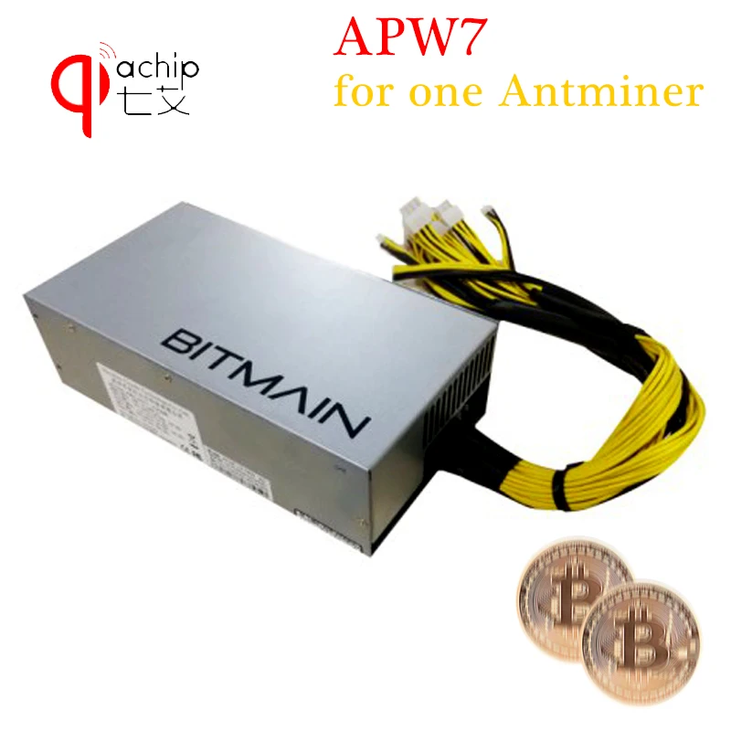 QIACHIP Новый APW7 12 1800 BITMAIN PSU для ANTMINER S9 S9i L3 + D3 E3 Z9 Байкал X10 Innosilicon A9 D9 A10 A8|Сетевые