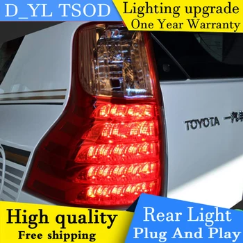

D_YL Car Styling for Toyota Prado Taillights 2016-2017 Prado LED Tail Lamp Rear Lamp DRL+Brake+Park+Signal led light