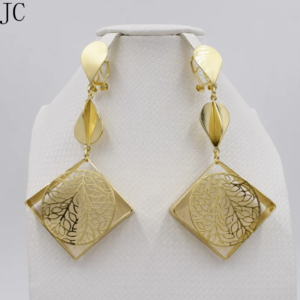 2016 new fashion women pearl earring dubai gold color earrings African