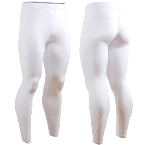 Мужские высокие эластичные обтягивающие штаны для бега белые мужские спортивные длинные брюки, средняя посадка мужские Леггинсы брюки спортивные брюки сексуальные дизайнерские
