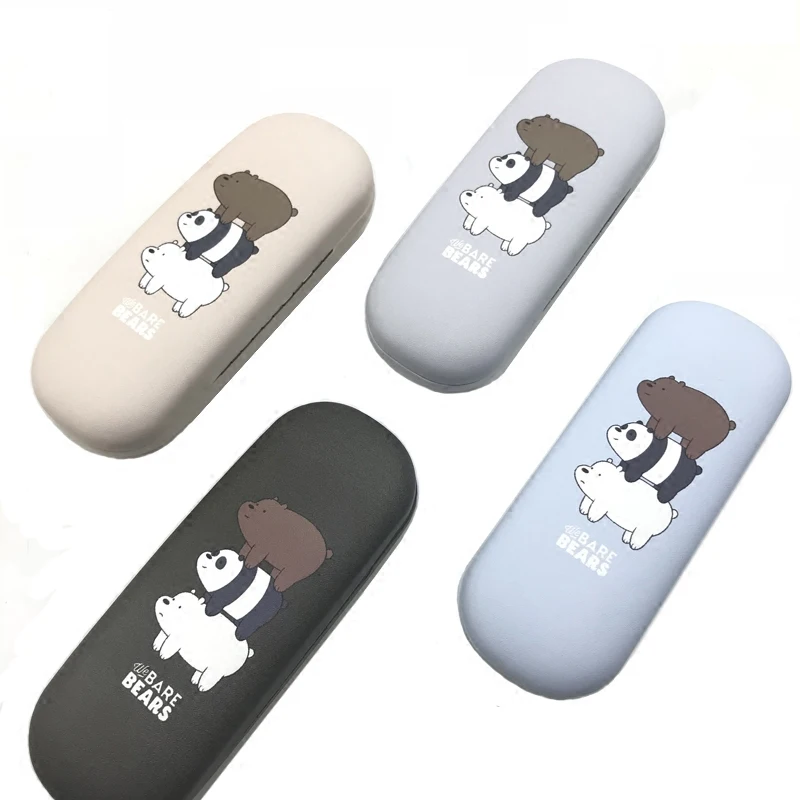 Ретро Элегантный Мультфильм мишки очки коробка Мода Ins девушка близорукость