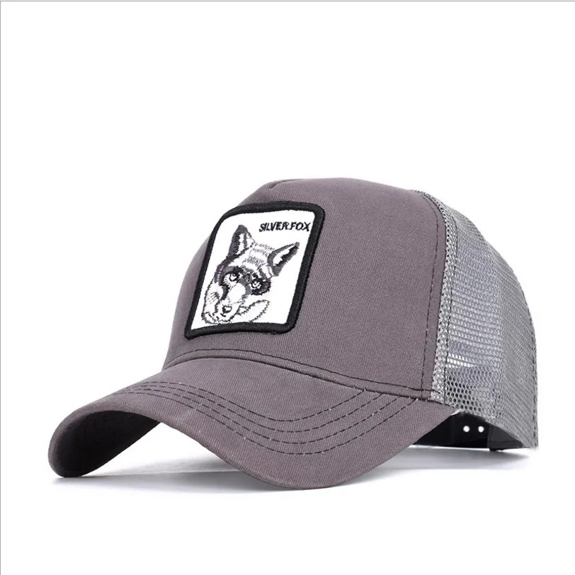 

2019 Animals Embroidery Baseball Caps Men Women Snapback Hip Hop Hat Summer Breathable Summer bone Adjustable gorras Dad Hat