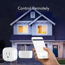 Горячая умная розетка США умная розетка с поддержкой Wi-Fi мини розетки смарт-розетка Управление Вашими электрическими устройствами из любого места работы