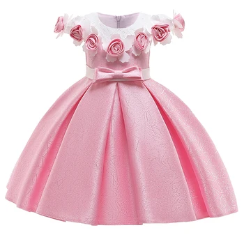 

2019 Flowers Girl Summer Dress Pageant Formal Kids Dresses For Girls Clothes Princess Dress Children Evening Party Wedding Dress