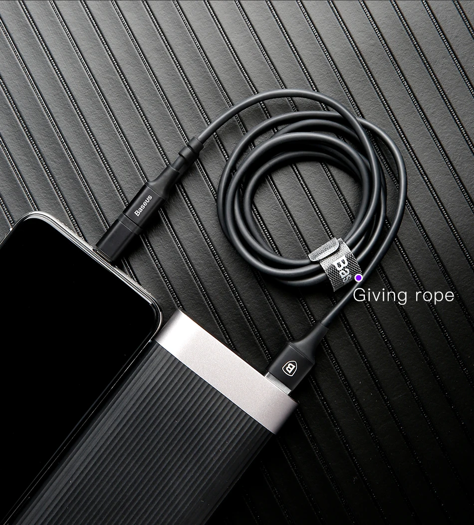 Baseus 3 в 1 USB кабель для iPhone Micro usb type C кабель зарядного устройства для iPhone Xs Max X 8 7 samsung Oneplus Android Кабели для телефонов