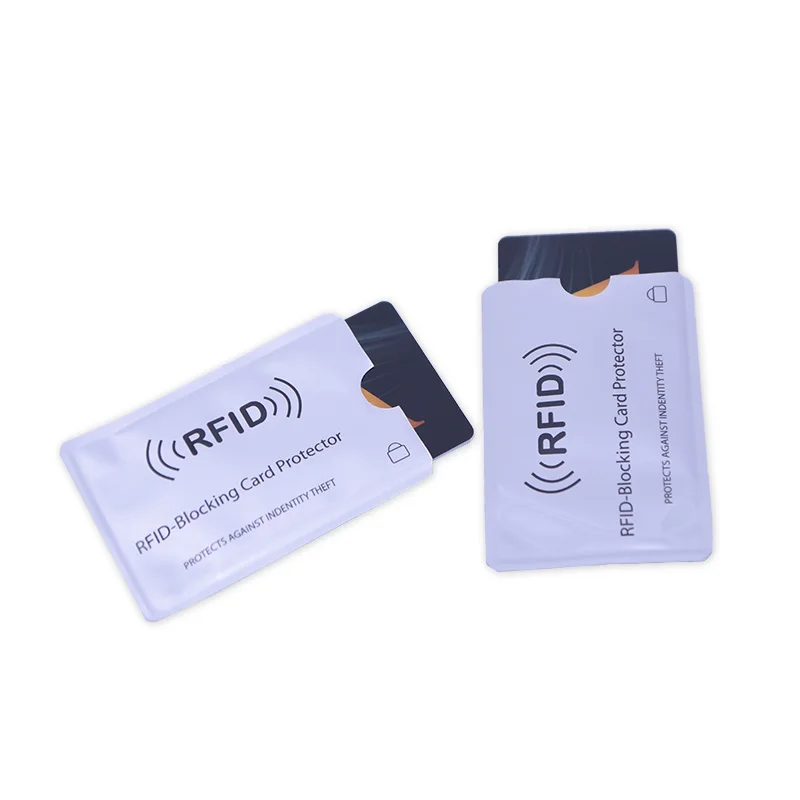 20PCS/lot RFID 13.56mhz IC Card Protection NFC Security Card Shielded Sleeve Cards Blocking Prevent Unauthorized Scanning
