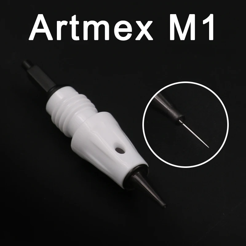 Высокое качество оригинала 10 шт./лот M1 Artmex V6 V8 иглы для тату-машинки Перманентный макияж бровей иглы 1 хирургическая круглая зубчатая игла