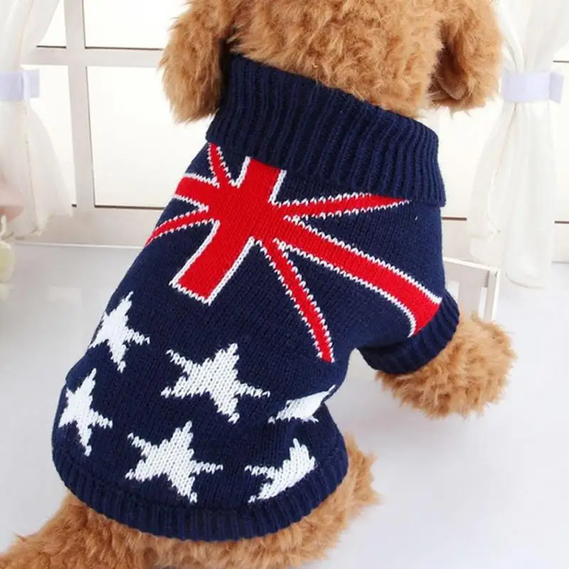 

Printed Pet Sweater Warm Jumper Knit Sweater Clothes For Cat Dog Clothes Costume High Quality Drop Shopping