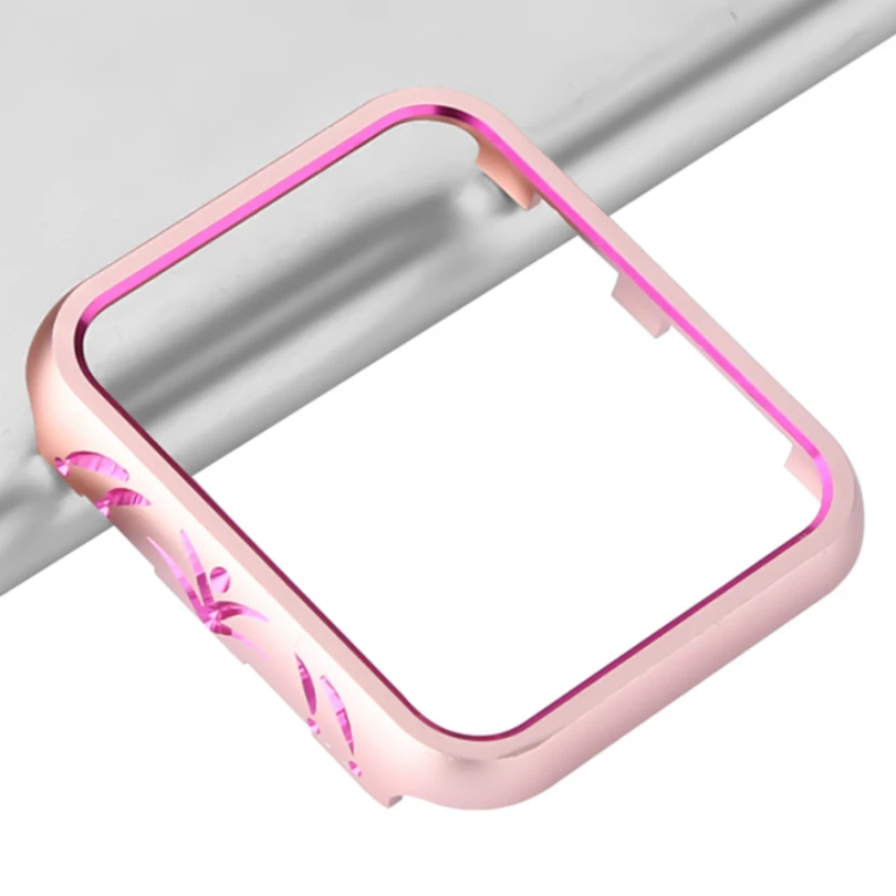 Dual Colors Protective Aluminum Metal Alloy Frame Case for Apple Watch Case Series 1 2 3 38mm 42mm Cover Perfect Match Bumper