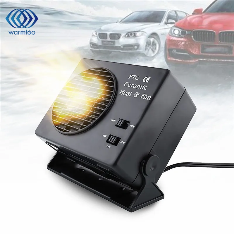

Adjustable 150W 300W Ceramic Auto Car Truck Fan Heater Portable Window Defroster 12V Vehicle Cooling Cooler Heater Warmer Fan