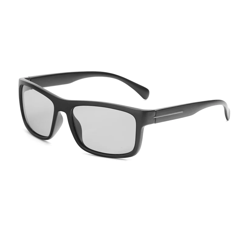 Новые мужские фотохромные солнцезащитные очки для вождения, мужские Поляризованные светящиеся солнечные очки хамелеон, квадратные солнцезащитные очки