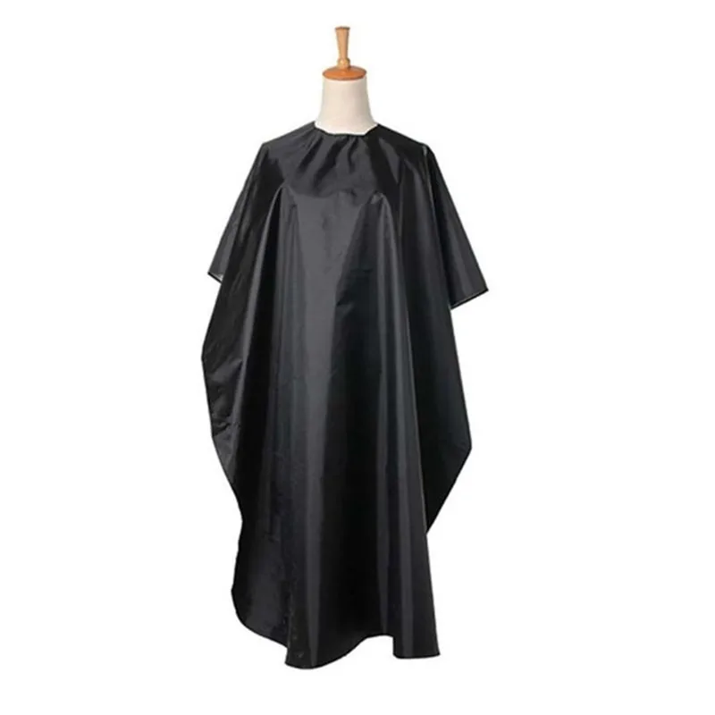 117*80cm Professional Hair Cutting Waterproof Cloth Salon Barber Gown Cape Black Hairdressing Hairdresser Apron 117*80cm Professional Hair Cutting Waterproof Cloth Salon Barber Gown Cape Black Hairdressing Hairdresser Apron