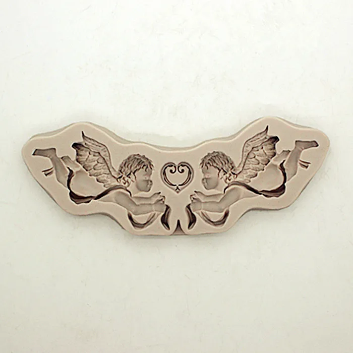 P825 Angel chocolate mold sugar cake decoration mould silicone diy