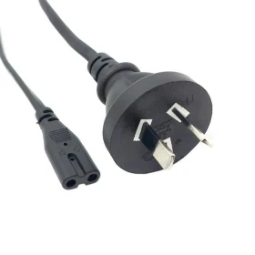 

Australian Australia AU plug power supply Cable 2-prong 2 Outlets power Outlet Cord IEC320 IEC 320 C7 for Laptop Notebook Tablet