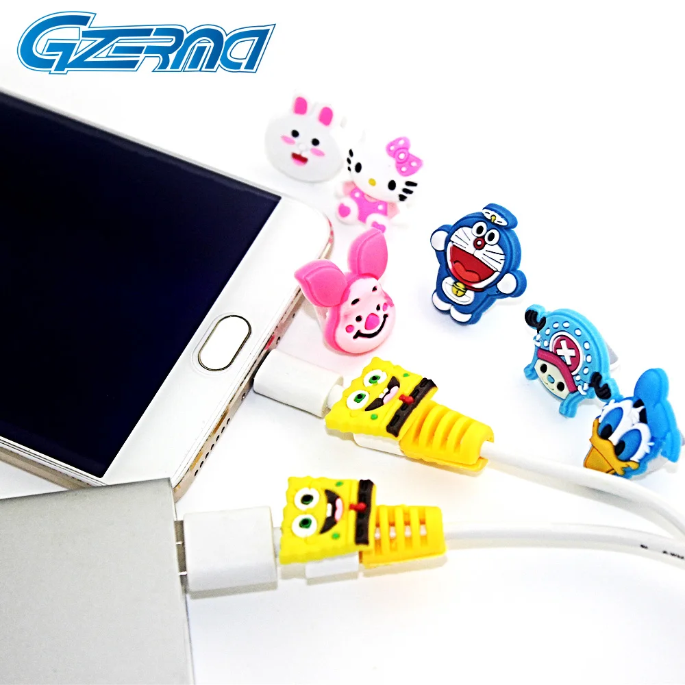 

Cartoon USB Charger Cable Protector Android Phone Charging Data Line Wire Cord Saver Protection For Samsung For LG