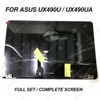

NEW 14.0" FHD full set assembly screen for ASUS ZenBook 3 Deluxe UX490UA UX490U UX490UAR blue & grey color upper half display