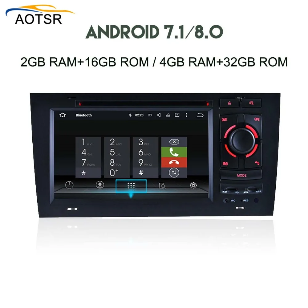 Top 2 Din Android 8.0 Car DVD player For AUDI A6 1997-2004 GPS Navigation Multimedia autostereo WIFI Audio Stereo Radio Headunit 2