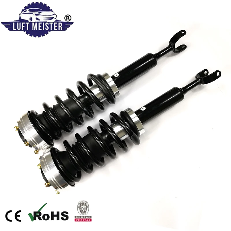 5pcs Fit for Audi A6 C5 4B Allroad, Quattro 1999-2006 Coil Spring Conversion Kit with EBM Air Suspension Struts Replacement