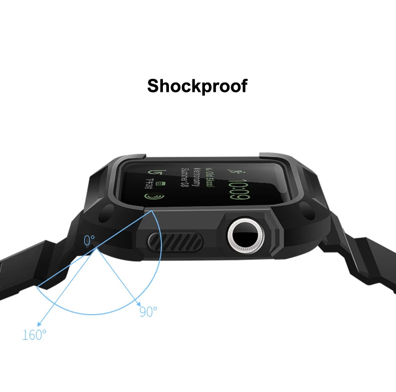 TPU Rubber Watchband with Protective Case for 40/44/38/42mm for Apple Watch Band Wrist Strap Bracelet with Frame Black Red White TPU Rubber Watchband with Protective Case for 40/44/38/42mm for Apple Watch Band Wrist Strap Bracelet with Frame Black Red White