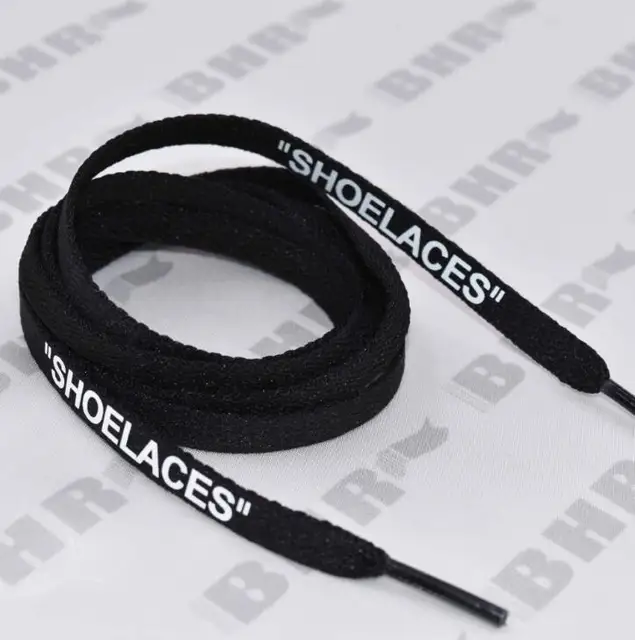 New Arrival Shoelace/Supreme Letter Print Shoelace Cotton Flat Shoe Laces 120cm/140cm Sport