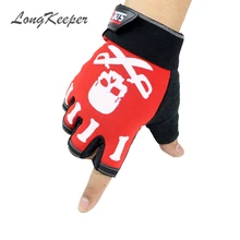 LongKeeper Free Shipping Men Women Gloves Exercise Body Building Workout Weight Lifting Gloves Half Finger