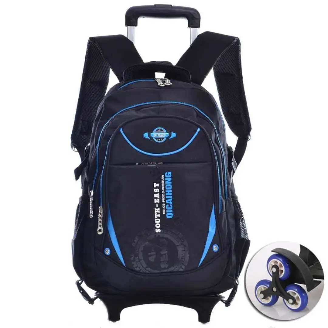 

Removable Boys Trolley Backpack Schoolbag Children Orthopedic Backpack Girls School Backpack Kids Travel Bag Mochila Infantil