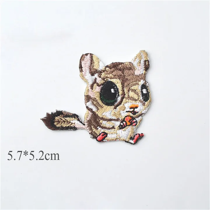 10 PF Animal Panda Patch Cartoon Embroidered Patches For Clothing Stripes for Clothes Kids Dress Badge Applique Applications TB179