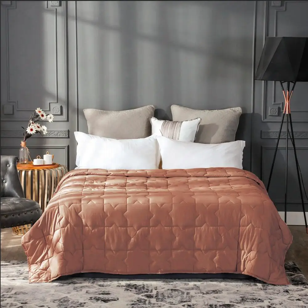 

-Piece Brown Weighted Blanket for Adult Gravity Blankets Decompression Sleep Aid Pressure Weighted Quilt