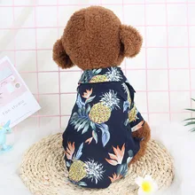 Рубашка для собак, щенков, одежда с принтом, Гавайский стиль, дышащая одежда для летних пляжных путешествий, FP8