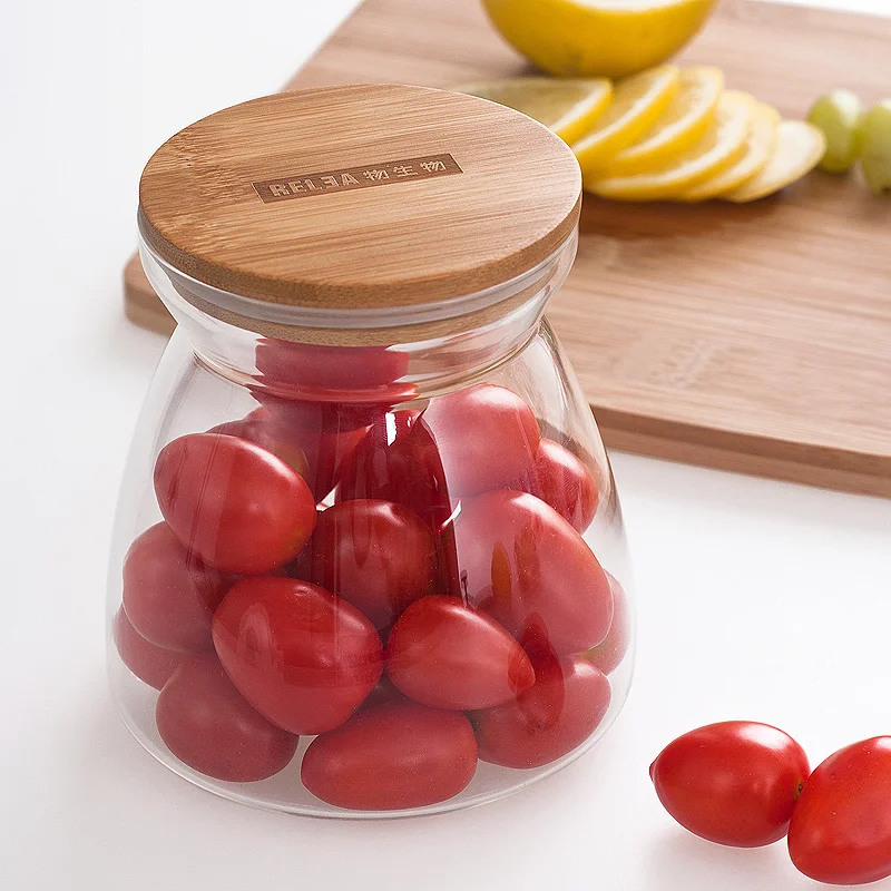 700ml clear mason jar glass storage jar for tea for dry fruit glass