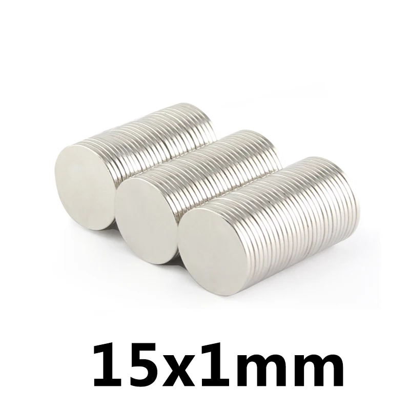 

30 pcs / lot N35 15*1mm magnet superpower rare earth neodymium magnet 15x1mm not with hole round magnet