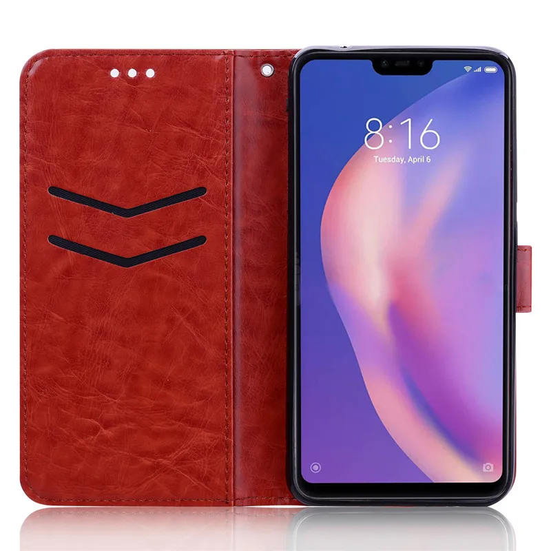 Кожаный чехол для Funda Xiao mi 8 Lite, чехол для Coque Xiaomi mi 8/Xiaomi mi 8 Lite, чехол-Кошелек, Чехол-книжка