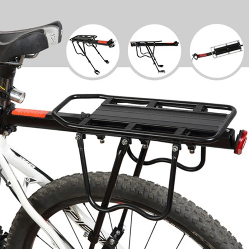 Deemount-portaequipajes para bicicleta de alta resistencia, soporte trasero  para carga de 24-29 pulgadas, 100 kg de carga, compatible con neumáticos