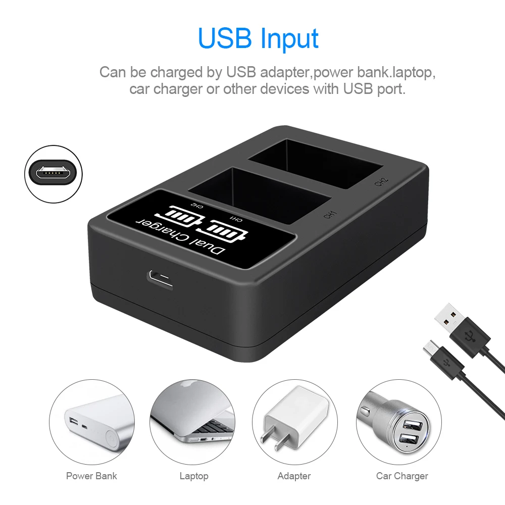 Зарядное устройство A55 NP FW50 NPFW50 USB зарядное для Sony Alpha 7 a7 7R a7R 7S a7S a3000 a5000 a6000 NEX 5N 5C